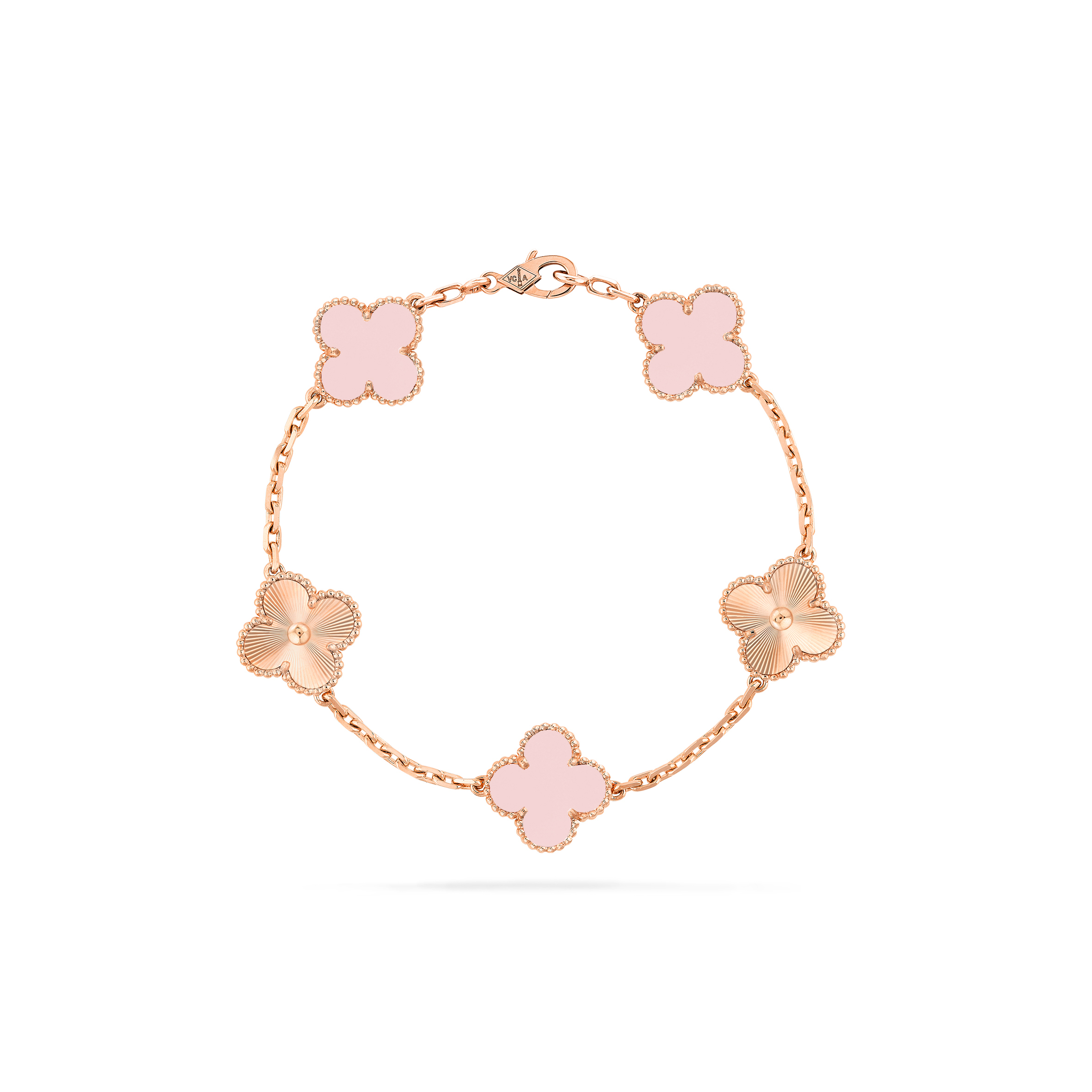 V*N CL*F arpels vintage alhambra bracelet rose gold 610030